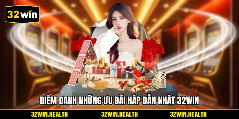 Điểm danh những ưu đãi hấp dẫn nhất 32WIN